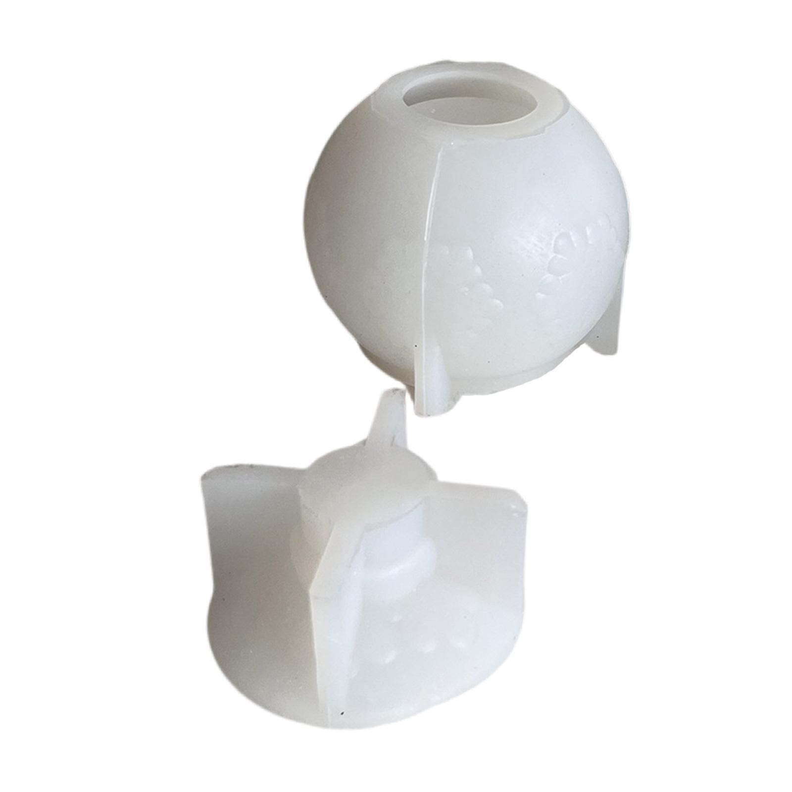 

Гнучка силіконова форма для підсвічника у формі кулі-сніжинки ідеально підходить для святкового декору та креативних проектів своїми руками L