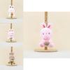 Plush Colorful Cute Rabbit Keychain Adorable Bunny Hanging Decoration For Bags