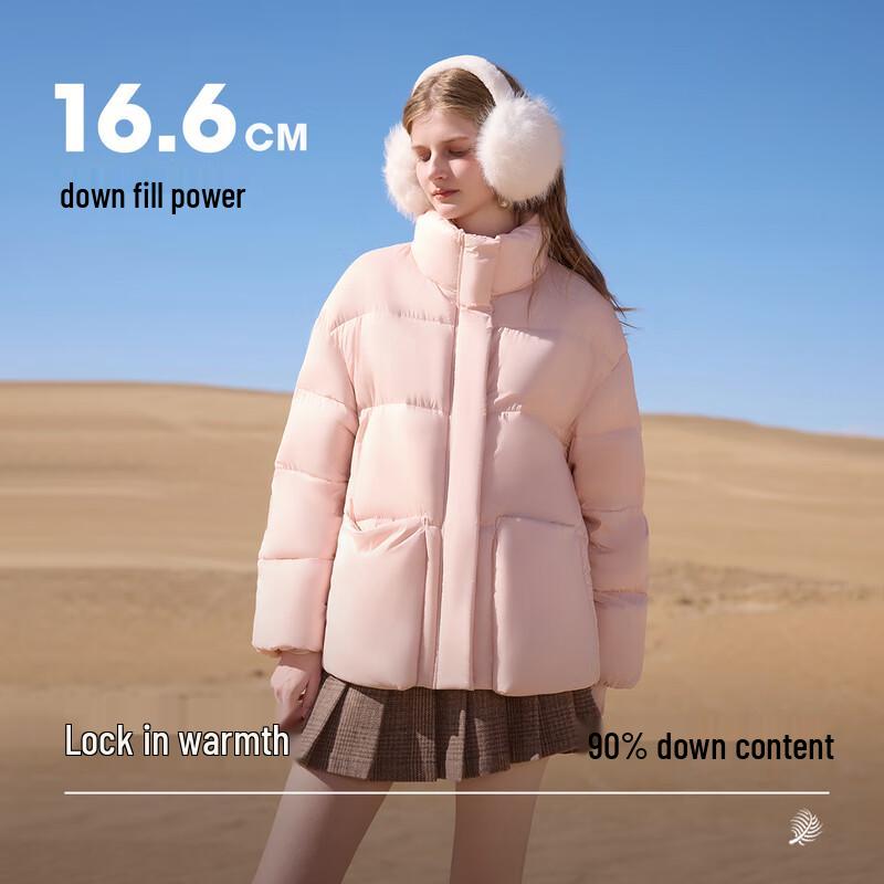 Qiushui Yiren Women's Stand-Collar 90% Duck Down Jacket