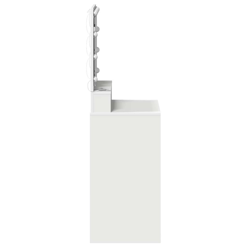 Makeup Table with Shelf White 50 x 41 x 135 cm Particleboard
