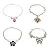 Sparkly Butterfy Pendant Choker Necklace Camellias Flower Heart Preal Clavicle Chain Geometric Circle Necklace for Women