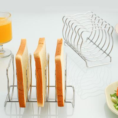 Bear-Shaped Toast Rack Stainless Steel 6-Slice Bread Holder for Air Fryer Oven Steamer Cute Even Heating Kitchen Accessories