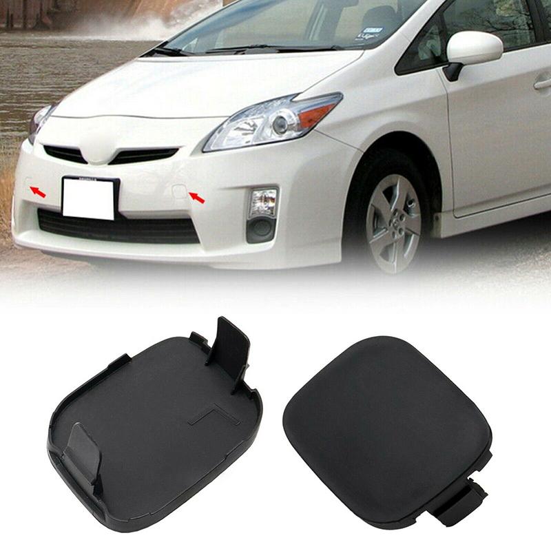 1 Pair Front Bumper Tow Hook Eye Cap Covers for Toyota Prius 2010-2011,Durable ABS Plastic Towing Eye Hole Lid for Replacement, OE 52128-47010