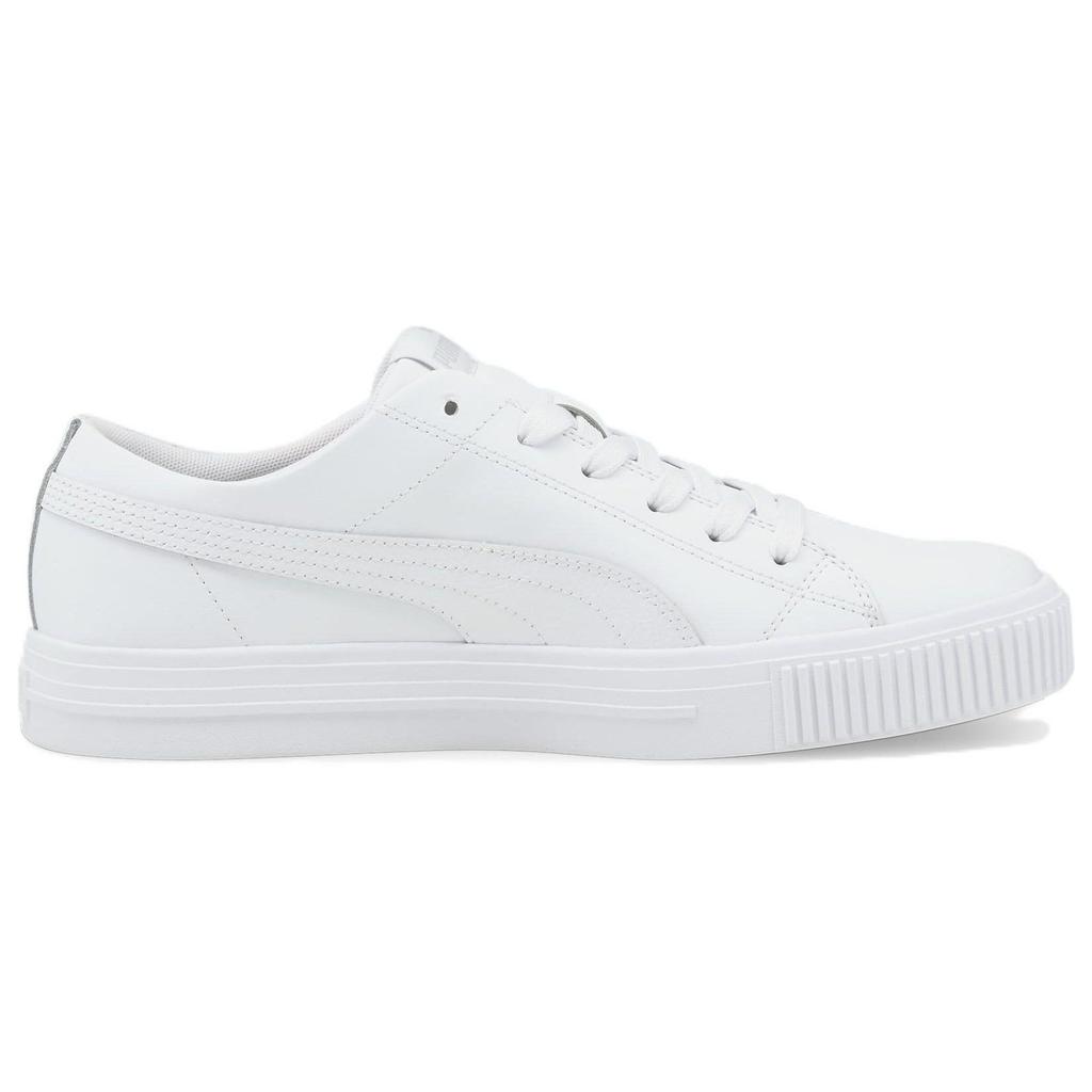 Puma Ever Fs Leather Casual Durable Lightweight Low-Top Sneakers Unisex sneakers White 384824-03