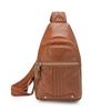New Women's Chest Bag, Soft Leather Multifunctial Backpack, Trendy Waterproof Shoulder Bag