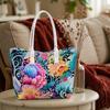 Vibrant Floral Fashion Tote Bag for Daily Carry