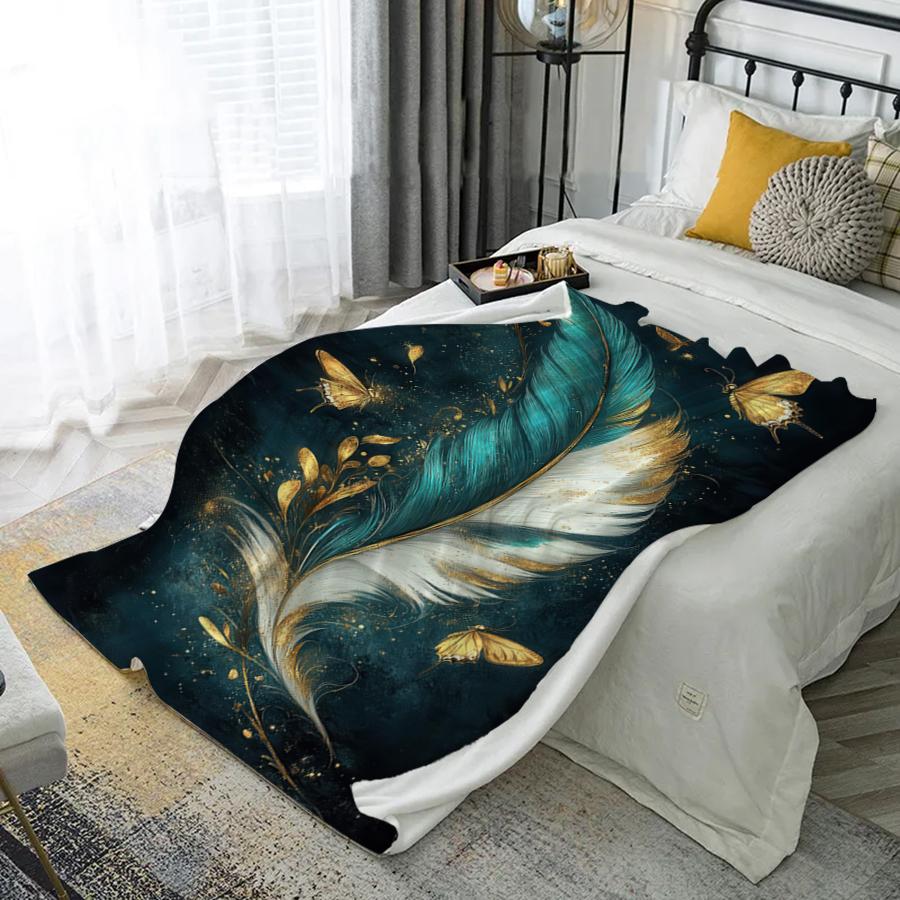 Cosmic Starry Blanket Microfiber Flannel Cover Blanket Bedroom Living Room Sofa Soft And Comfortable Home Decoration