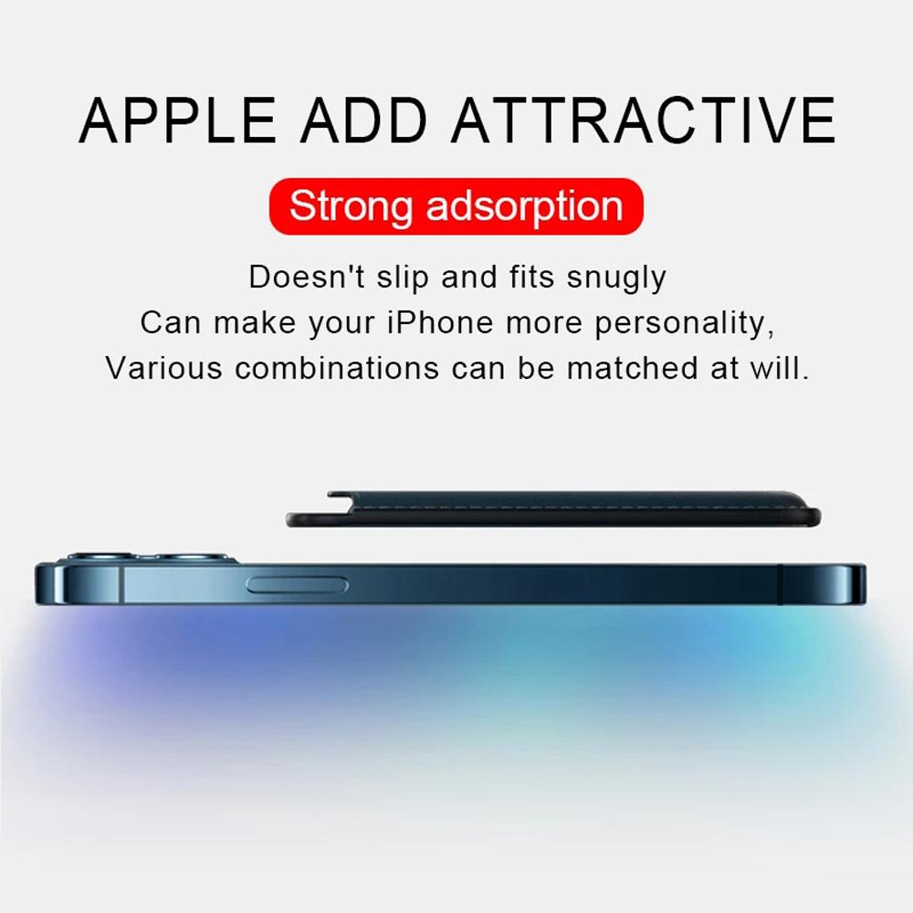 Handyhülle Leder Handy-Kartenhalter Magnetische Hülle Handy-Geldbörse Kartenfach Magnetischer Kartenhalter