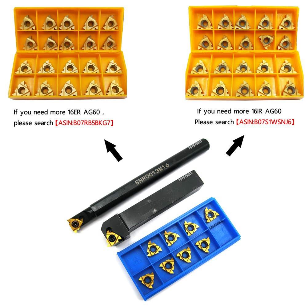 Threading Inserts Turning Tool 1/2\\\"5/8\\\" 12pcs