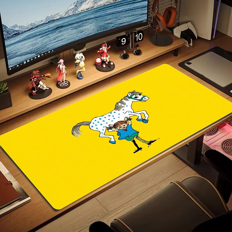 Pippi Longstocking Mouse Pad Large Gaming Table Cushion Non-slip Laptop Tablet Big Mousepad XXL Mat Mini PC Playmat With Lock edge_xia