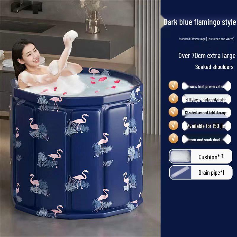 Adult and Child Folding Full Body Bathtub for Home Use with Sauna Function.