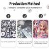 Disney Princess Unicorn Pearl Painting Handmade Diy Pearl Art Painting Simple Living Room Hanging Painting Decoration
