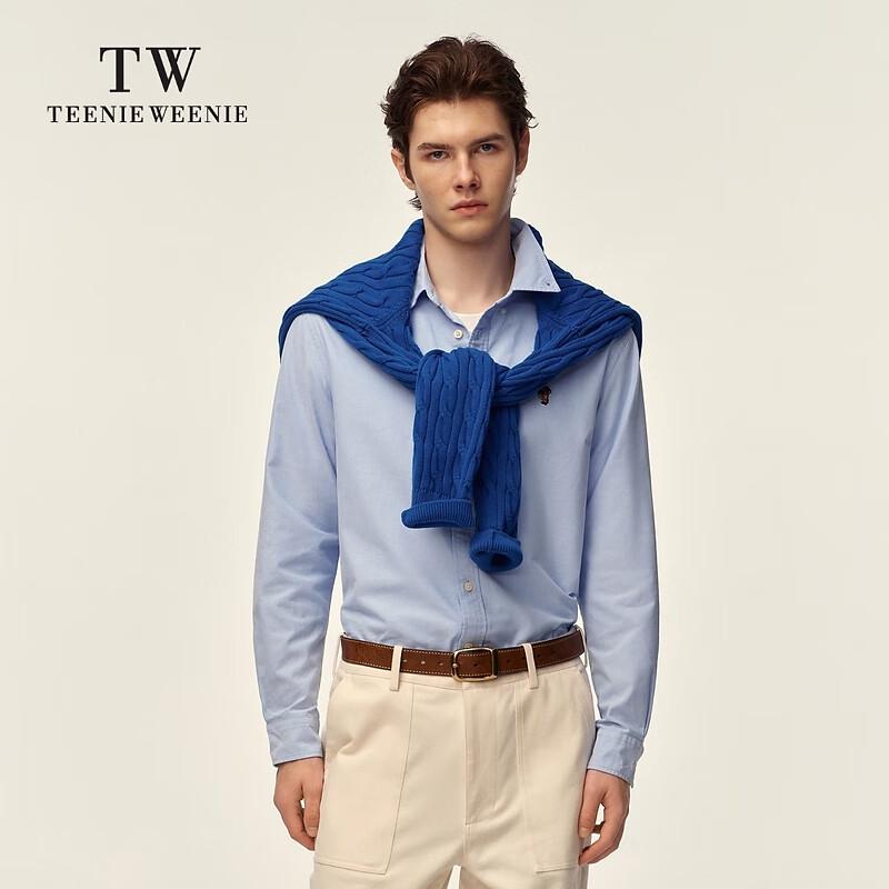 Teenie Weenie Unisex Casual Long Sleeve Lapel Shirt