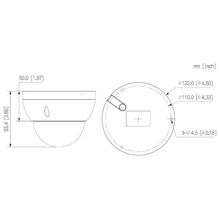 Caméra de sécurité extérieure Dahua DH-IPC-HDBW2241RP-ZS-27135 CMOS 2MP 1/2.8 Blanc