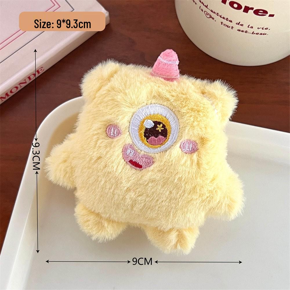 Cartoon Plush Monster Doll Keychain - Cute Prank Pendant Accessory No Size