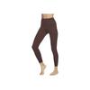 Nike Zenvy Series Solid Color Quick-Dry High-Waist Cropped Leggings Women Bottoms Brown DQ6016-227