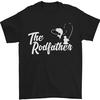 The Rodfather Funny Fishing Rod Father Mens T-Shirt 100% Cotton