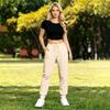 Women's Lined Wide Leg Joggers with Pockets - Loose Fit Straight Leg Sweatpants for Casual Wear