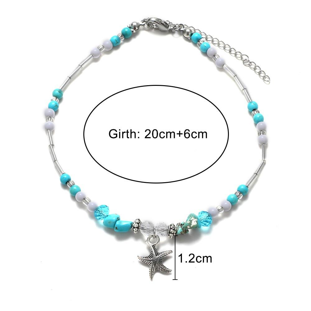 Charm Starfish Pendant Ankle Bracelet Beads Bracelets Anklets Beach Foot Chain Jewelry Gifts