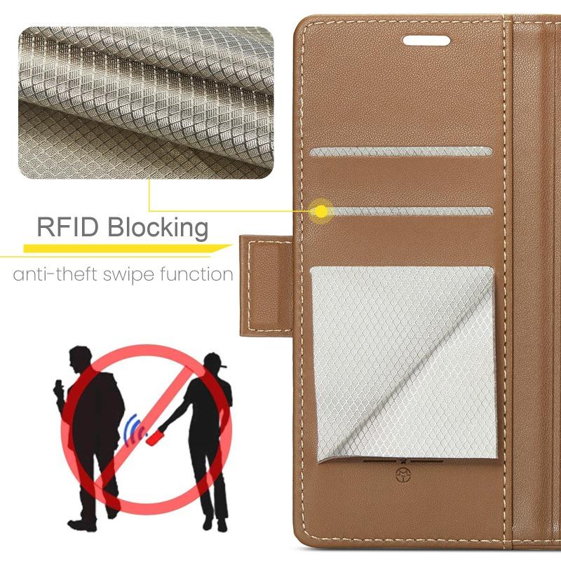 CaseMe Magnetic PU Leather Wallet Phone Case For Samsung Galaxy S26 Ultra/S25 Plus/S24/S23/S22/S21/S20 Card Holder Pocket Cover