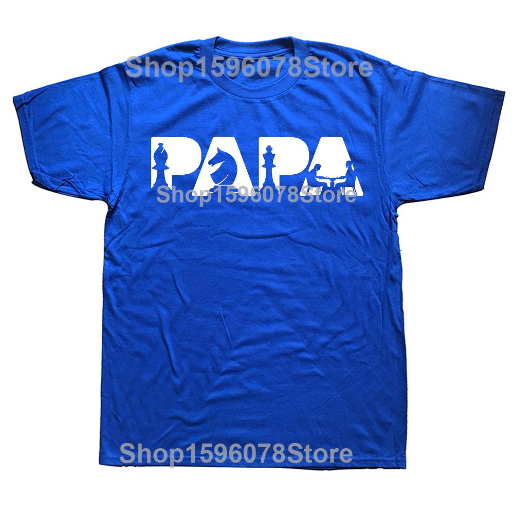 Chess Father Funny Dad Chess Father T Shirts Short Sleeve Birthday Gifts Mens Clothing Fashion Casual Loose Oversized T Shirt