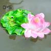 Schwimmende Froschstatue, Harz, Cartoon, entspannender Frosch, Ornament, Teich, schwimmende Froschfigur für Aquarium, Garten, Pool, Wasserspiel, Dekor