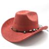 Ethnic Style Western Cowboy Hat With Large Brim For Outdoor Sunshade And Breathability