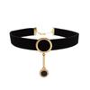 Korejský klíčníkový choker náhrdelník pro ženy - Černý náhrdelník na krk