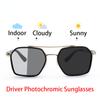 Intelligent Photochromic Sunglasses For Men Professional Day Night Driver Sunglasses Uv400 Retro Luxury Design Glasses Vintage