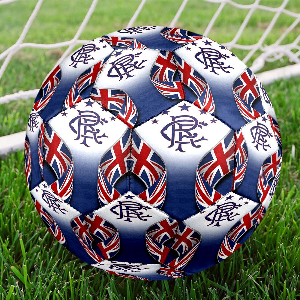 Rangers F.C Theme Size 5 Soccer Ball, Suitable for Both Indoor and Outdoor Matches, a Gift Suitable for Everyone.