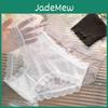 Underwear For Lace Transparent Sexy Women In Summer Thin Cotton Elastic Crotch Seamless Mid Waist Briefs Mesh Girls Triangle Panties