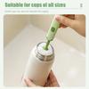 Rotating Sponge Bottle Brush for Cleaning Baby Bottles and Narrow Containers with 360 Degree No Dead Angle Cleaning Function and Soft Durable Bristles