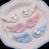 1 Pair Small Angel Wings Brooch Fluffy Plush Y2K Japanese Sweet Clothes Decor Bag Pin Cute Accessory
