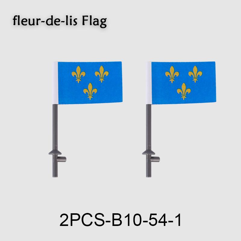 Medieval Military Flag Series War Castle Knight Soldier Warrior Accessories Building Blocks Ancient Holy Rome Bricks Toys Gifts