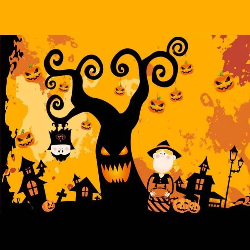 Childrens Removable Wall Stickers Halloween Decoration Wall Stickers Horror Halloween Pumpkin Window Glass Stickers