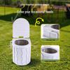Portable Odor-Proof Folding Toilet with Solidifier for Outdoor and Camping Trips
