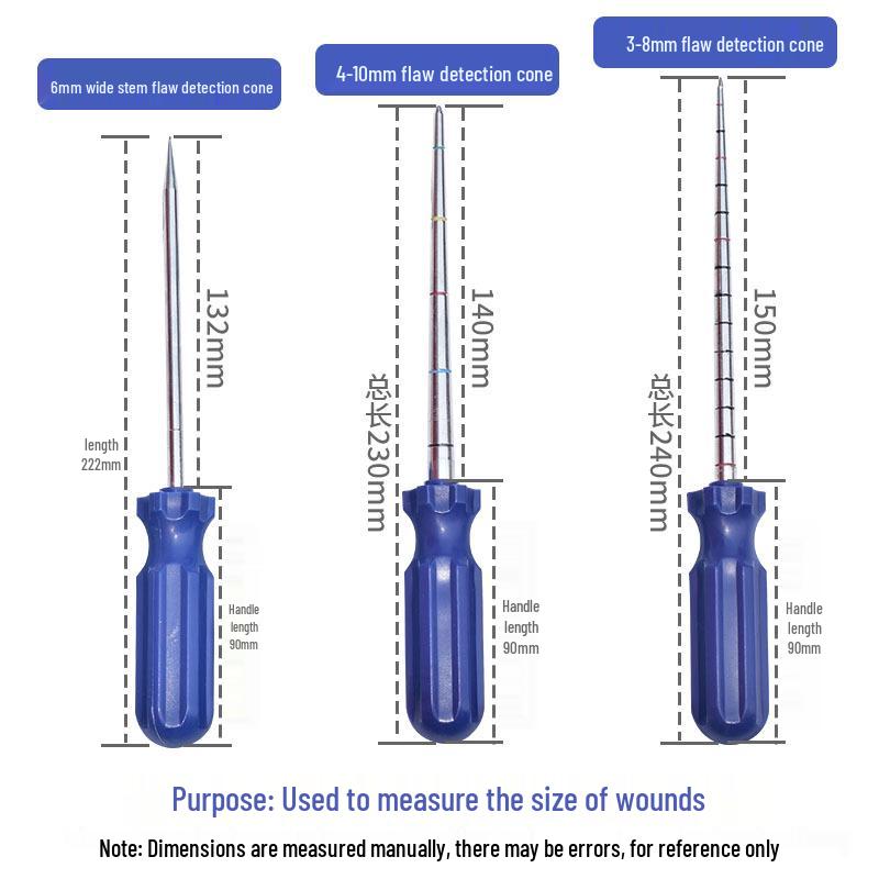 Mushroom Nail Tire Repair Kit: Spiral Glue Applicator, Flaw Detection Probe, Inclinometer, Glue Strips