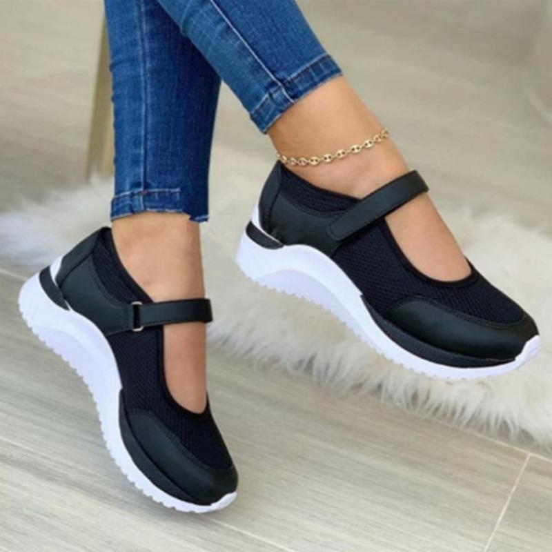 New Casual Shoes Women's Spring and Summer New Wedge Sneakers Velcro Casual Plus Size Women's Shoes