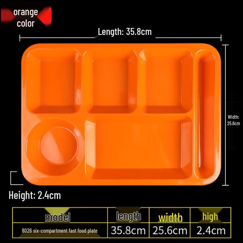 

Colorful Melamine Divided Dinner Plate
