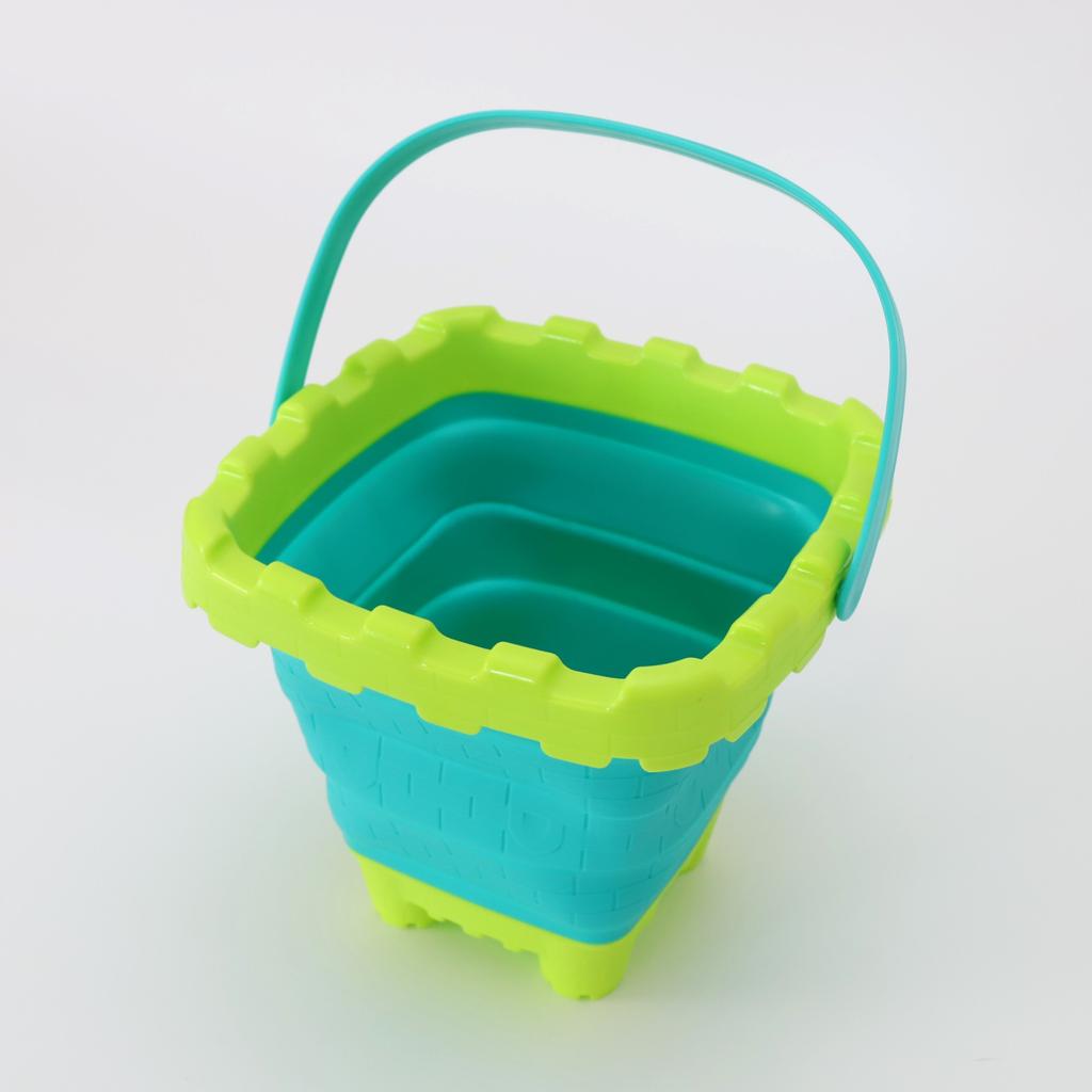 Square Folding Sandbox Bucket - Green