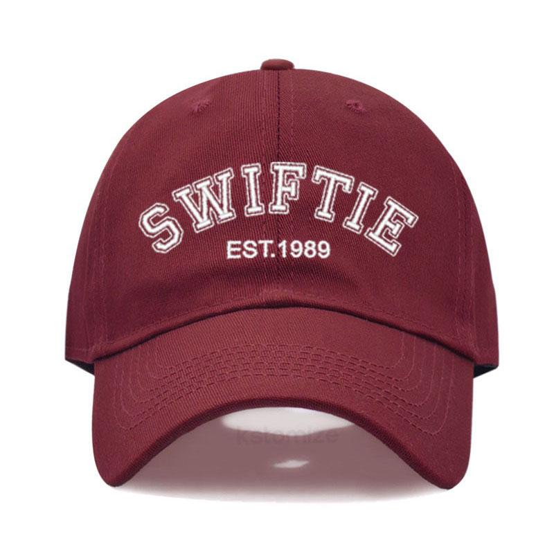 SWIFTIE 1989 Stickerei Baseballkappe für Männer Frauen Unisex Gewaschene Baumwolle Dad Hat Sonnenhut Geschenk Fans Outdoor-Sport Dropshipping