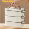 304 Stainless Steel Multi-Layer Lunch Box Portable Insulated Bento Box Student Worker Snack Box Large Capacity Food Storage Box