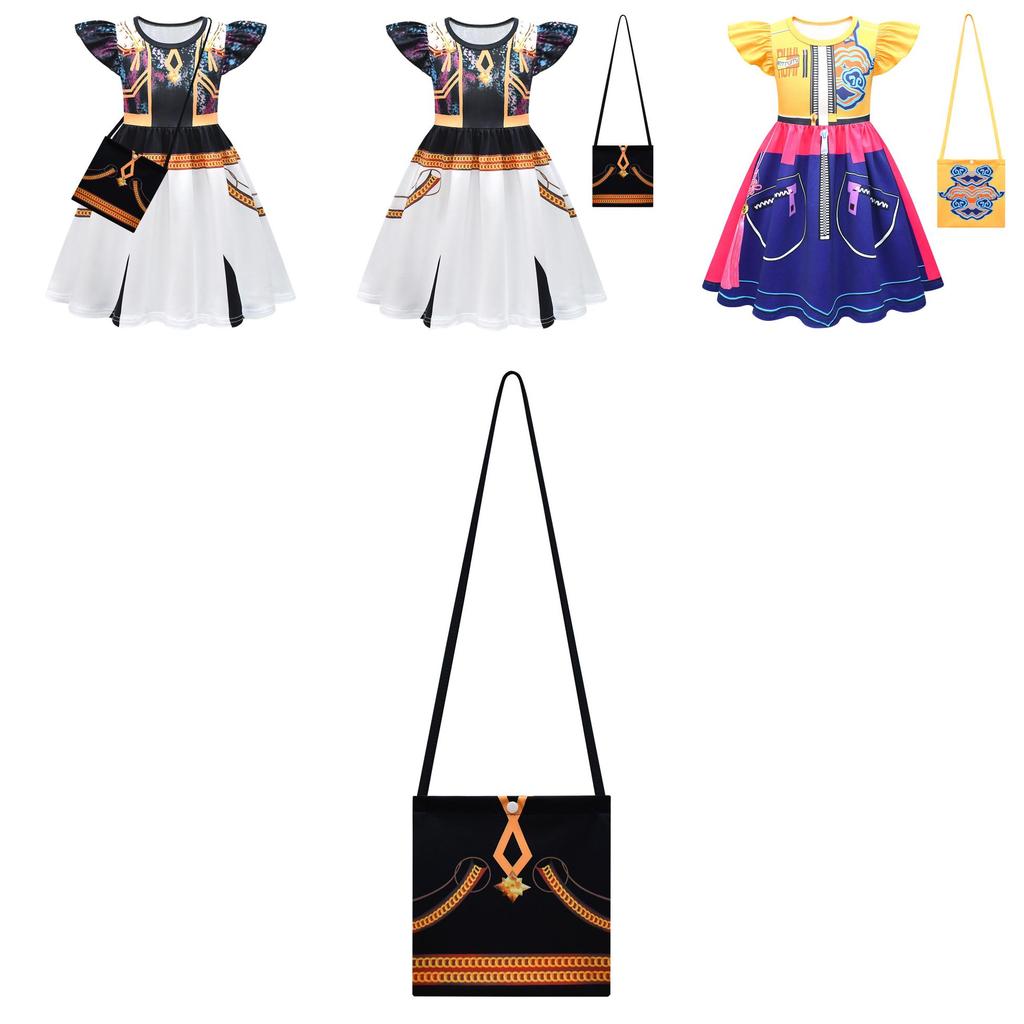 Kpop Demon Hunters Kids Fairytale Dress With Polyester Fabric For Children