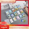 Frosted 15-Grid Accordion Polaroid Photo Album - Star Chasing 3-Inch Extendable Folding Card Storage