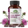 PlantBro Liver Support Capsules – Milk Thistle & Nano Curcumin (650mg) | Herbal Detox & Gut Health Supplement | Supports Liver Cleanse, Skin Hea