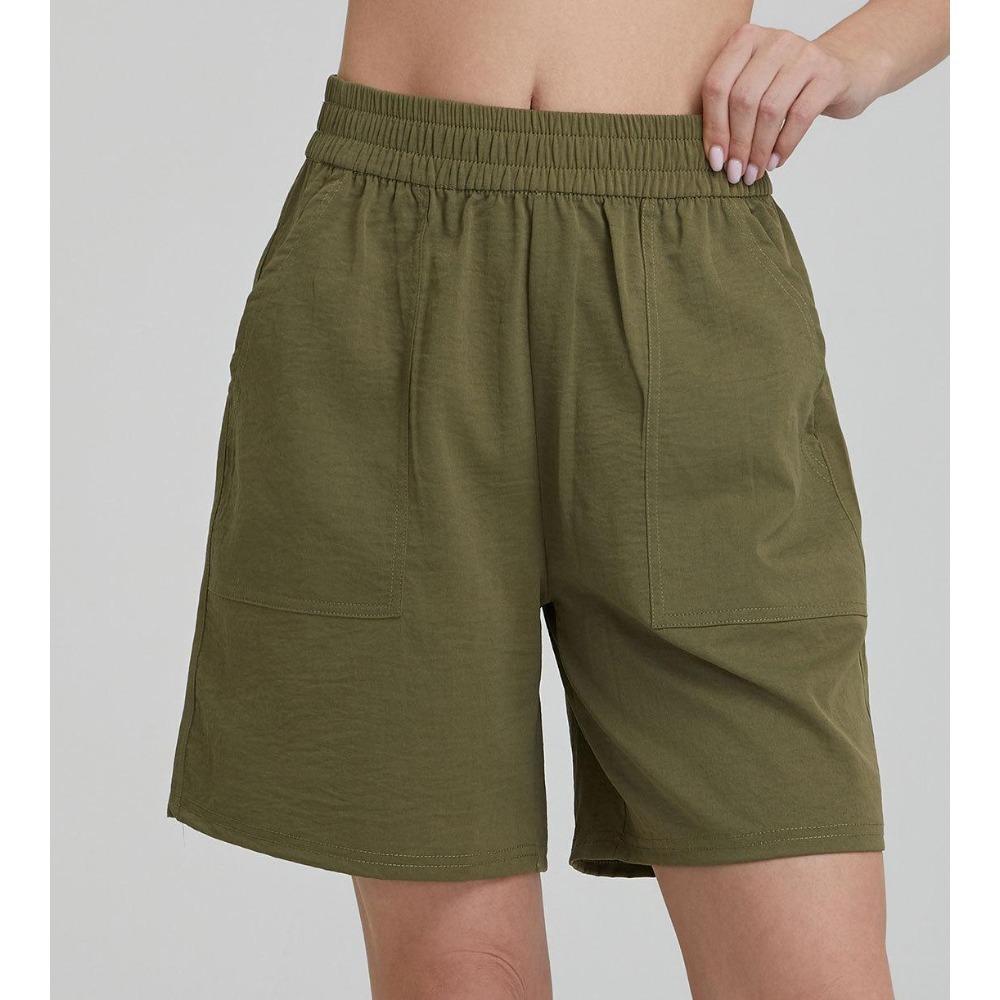 Women's High-waisted Wide-leg Sports Shorts Loose Quick-drying Capri Shorts Fitness Breathable Outerwear Yoga Shorts