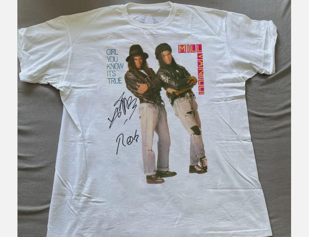 MILLI VANILLI Band Girl You Know It039s True Tee Unisex TShirt Unisex T-Shirt XL