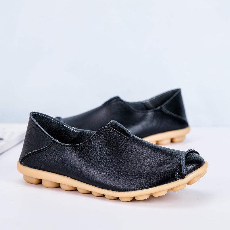 Autumn and Winter Women's Single Shoes Casual Flat Shoes Women's Fashion Mother Shoes Doudou Shoes