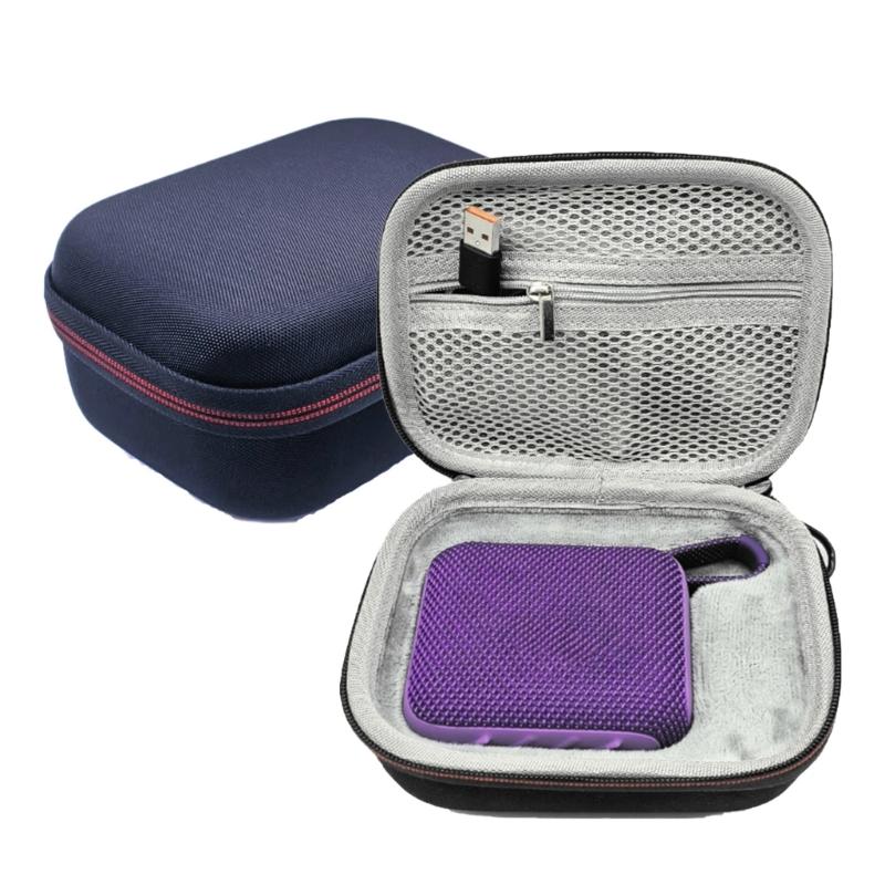 Speaker Case Bag for GO4 Speaker Hard EVA Case with Plushs Linning Protector Convenient and Lightweight Pouches