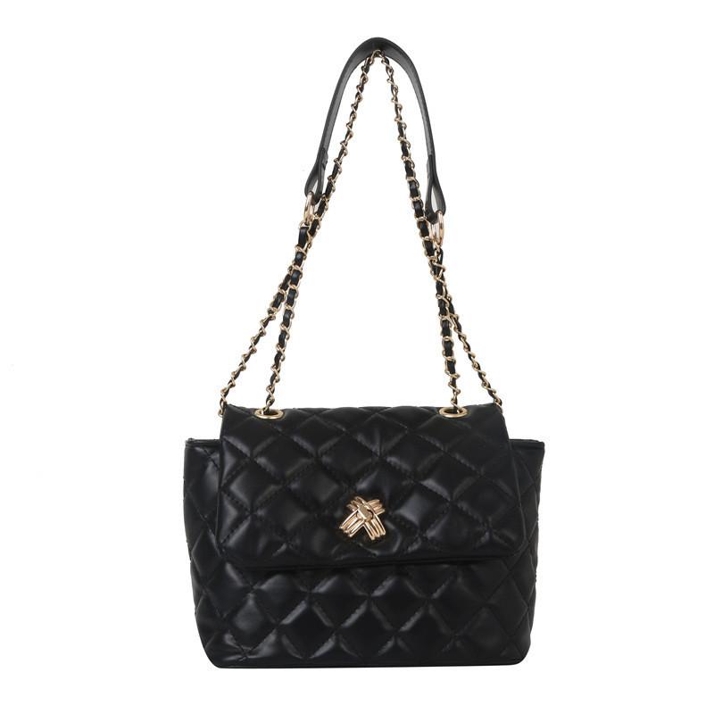 Stylish Pu Leather Ladies Shoulder Bag Summer 2023 Trendy Crossbody Chain Bag